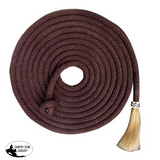New! Showman 23' Nylon Mecate Reins with Horse Hair Tassel - Country Scene Saddlery and Pet Supplies