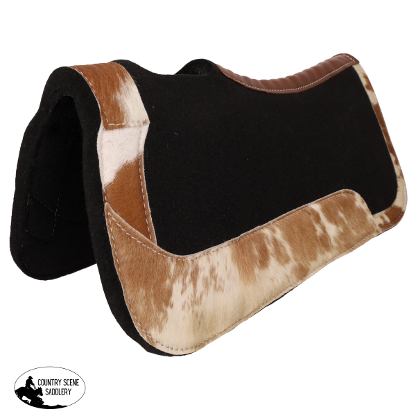 New! Showman 24’’ X Contoured Felt Pad With Cowhide Wear Leathers