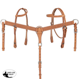 NEW! Showman 3-Piece Argentina Cow Leather Browband, One Ear Headstall and Breastcollar Set - Mini/Small Pony - Country Scene Saddlery and Pet Supplies