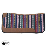 New! Showman 31" x 32" Bright Horizons Contoured Saddle Pad with Felt Bottom - Country Scene Saddlery and Pet Supplies