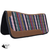 New! Showman 31" x 32" Bright Horizons Contoured Saddle Pad with Felt Bottom - Country Scene Saddlery and Pet Supplies