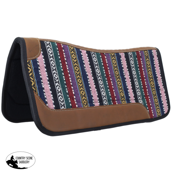 New! Showman 31’’ X 32’’ Bright Horizons Contoured Saddle Pad With Felt Bottom