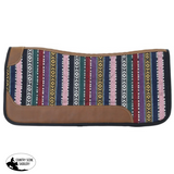New! Showman 31’’ x 32’’ Bright Horizons Contoured Saddle Pad with Felt Bottom Western Pads