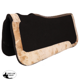 NEW! Showman 31" x 32" Contoured Felt Pad with Cowhide Wear Leathers - Country Scene Saddlery and Pet Supplies