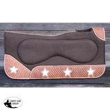 New! Showman 31’’ x 32’’ Cosmic Hide Contoured Felt Saddle Pad - Schneiders® Contoured Felt Western Saddle Pad - 32’’ x
