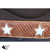 New! Showman 31’’ x 32’’ Cosmic Hide Contoured Felt Saddle Pad - Schneiders® Contoured Felt Western Saddle Pad - 32’’ x