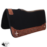 New! Showman 31" x 32" Flowered Faith Contoured Felt Saddle Pad - Country Scene Saddlery and Pet Supplies