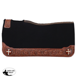 New! Showman 31" x 32" Flowered Faith Contoured Felt Saddle Pad - Country Scene Saddlery and Pet Supplies
