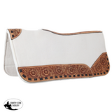 New! Showman 31’’ x 32’’ Ivory Contoured Felt Saddle Pad