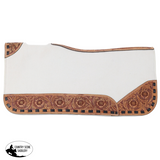 New! Showman 31’’ x 32’’ Ivory Contoured Felt Saddle Pad