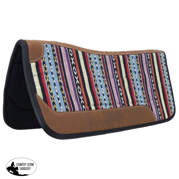 New! Showman 31’’ X 32’’ Radiant Weave Contoured Saddle Pad With Felt Bottom