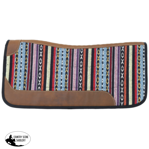 New! Showman 31’’ x 32’’ Radiant Weave Contoured Saddle Pad with Felt Bottom Western Pads