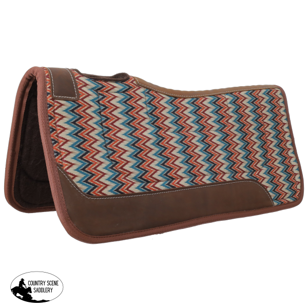 New! Showman 31’’ X 32’’ Shockwave Contoured Saddle Pad With Felt Bottom