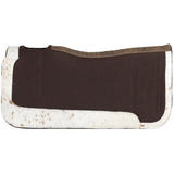 New! Showman 31" x 32" Speckled Hide Contoured Felt Saddle Pad - Country Scene Saddlery and Pet Supplies
