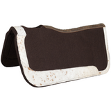 New! Showman 31" x 32" Speckled Hide Contoured Felt Saddle Pad - Country Scene Saddlery and Pet Supplies