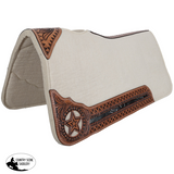 New! Showman 31" x 32" Stellar Cream Mohair Wool Saddle Pad - Country Scene Saddlery and Pet Supplies