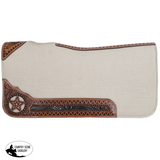 New! Showman 31" x 32" Stellar Cream Mohair Wool Saddle Pad - Country Scene Saddlery and Pet Supplies