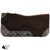 New! Showman 31" x 32" Weathered Steer Built-Up Felt Saddle Pad - Country Scene Saddlery and Pet Supplies
