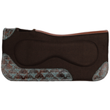 New! Showman 31" x 32" Weathered Steer Built-Up Felt Saddle Pad - Country Scene Saddlery and Pet Supplies