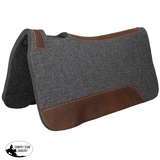 New! Showman 31" x 31" Gray Merino Wool Felt Saddle Pad - Country Scene Saddlery and Pet Supplies