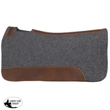 New! Showman 31" x 31" Gray Merino Wool Felt Saddle Pad - Country Scene Saddlery and Pet Supplies