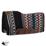 New! Showman 34" x 36" Rodeo Royale Contoured Wool Top Felt Bottom Saddle Pad - Country Scene Saddlery and Pet Supplies