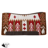 New! Showman 36" x 34" Wool Top Saddle Pad with Memory Felt Bottom - Bear Paw - Country Scene Saddlery and Pet Supplies