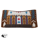 New! Showman 36" x 34" Wool Top Saddle Pad with Memory Felt Bottom - Bear Paw - Country Scene Saddlery and Pet Supplies