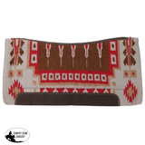 New! Showman 36" x 34" Wool Top Saddle Pad with Memory Felt Bottom - Sundown - Country Scene Saddlery and Pet Supplies
