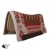 New! Showman 36" x 34" Wool Top Saddle Pad with Memory Felt Bottom - Sundown - Country Scene Saddlery and Pet Supplies