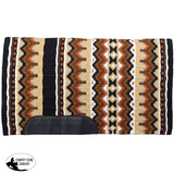 New! Showman 40’’ x 34’’ Wool Show Blanket Black-Tan Western Pads