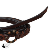 New! Showman 8’ Argentina Cow Leather Braided & Ring Split Reins