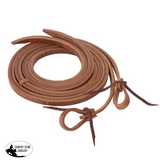 New! Showman Argentina Cow Leather 8' x 5/8" Split Reins with Thick Weighted Ends - Country Scene Saddlery and Pet Supplies