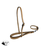 New! Showman Argentina Cow leather Adjustable Noseband and Tiedown - Light - Tie Down Straps