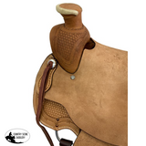 New! Showman Argentina Cow Leather Roughout Western Roper Saddle - 16 Inch - Country Scene Saddlery and Pet Supplies