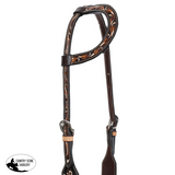New! Showman Argentina Cow Leather Wildwood One Ear Headstall - Country Scene Saddlery and Pet Supplies