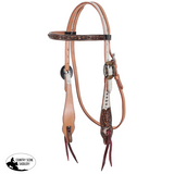 New! Showman Autumn Hide Browband Headstall and Breastcollar Set - Western Headstall & Breastcollar Set