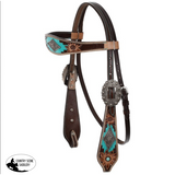 New! Showman Aztec Bloom Browband Headstall and Breastcollar Set - Country Scene Saddlery and Pet Supplies