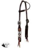 New! Showman Aztec Sunstone One Ear Headstall and Breastcollar Set - Country Scene Saddlery and Pet Supplies