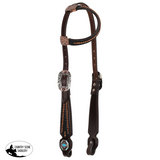 New! Showman Blackwater Gator One Ear Headstall and Breastcollar Set - Country Scene Saddlery and Pet Supplies