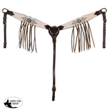 New! Showman Blushed Rose One Ear Headstall and Breastcollar Set - Country Scene Saddlery and Pet Supplies