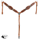 NEW! Showman Brandin’ Pen Browband Headstall and Breastcollar Set Full/Cob