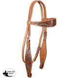 NEW! Showman Brandin’ Pen Browband Headstall and Breastcollar Set with Fringe Full/Cob