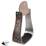 New! Showman Bronze Gambler Aluminum Stirrup