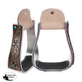 New! Showman Bronze Gambler Aluminum Stirrup