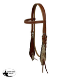 New! Showman Cattle Country Browband Cowhide Headstall and Breastcollar Set - Country Scene Saddlery and Pet Supplies
