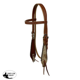 New! Showman Cattle Country Browband Cowhide Headstall And Breastcollar Set Tack Sets