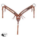 New! Showman Cattle Drive Browband Headstall and Breastcollar Set - Country Scene Saddlery and Pet Supplies