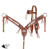 New! Showman Cattle Drive Browband Headstall And Breastcollar Set Tack Sets