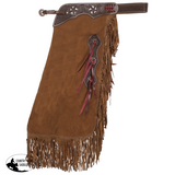 New! Showman Cedarwood Chinks - Country Scene Saddlery and Pet Supplies